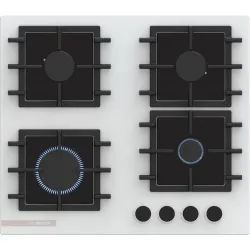 Serie 4 Gazlı Ocak 60 cm Sert cam, Beyaz