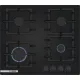 Serie 4 Gazlı Ocak 60 cm Sert cam, Siyah