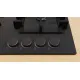 Serie 4 Gazlı Ocak 60 cm Sert cam, Siyah