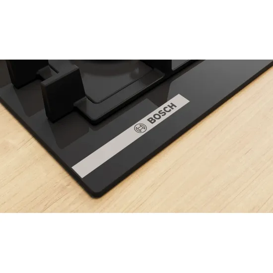 Serie 4 Gazlı Ocak 60 cm Sert cam, Siyah