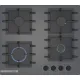 Serie 4 Gazlı Ocak 60 cm Sert cam, Antrasit gri