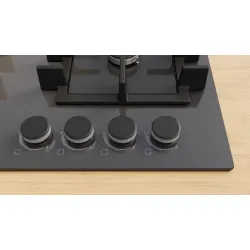 Serie 4 Gazlı Ocak 60 cm Sert cam, Antrasit gri