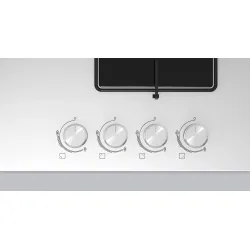 Serie 2 Gazlı Ocak 60 cm Sert cam, Beyaz