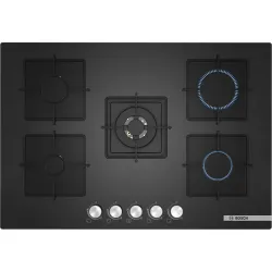 Serie 4 Gazlı Ocak 75 cm Sert cam, Antrasit gri