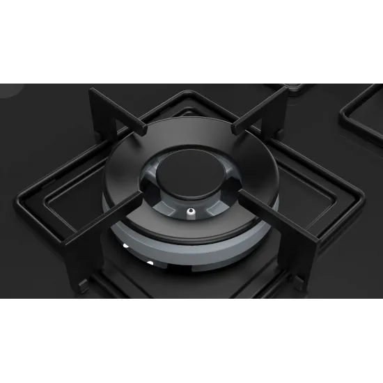 Serie 4 Gazlı Ocak 75 cm Sert cam, Antrasit gri