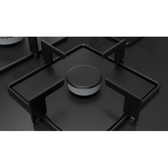 Serie 4 Gazlı Ocak 75 cm Sert cam, Antrasit gri