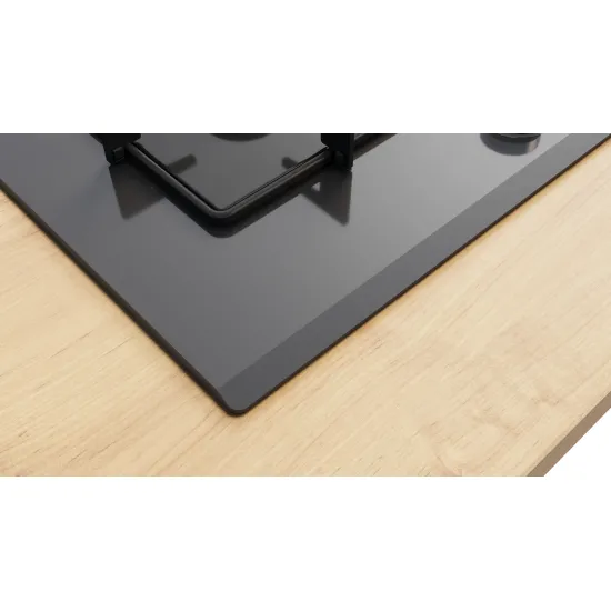 Serie 4 Gazlı Ocak 75 cm Sert cam, Antrasit gri