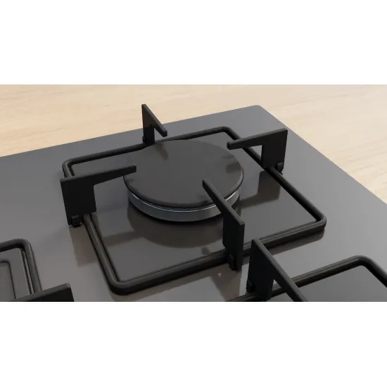 Serie 4 Gazlı Ocak 75 cm Sert cam, Antrasit gri