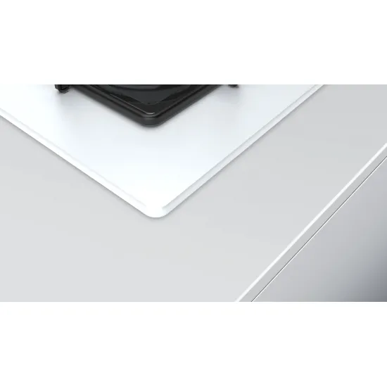 Serie 4 Gazlı Ocak 67 cm Sert cam, Beyaz