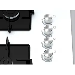 Serie 4 Gazlı Ocak 67 cm Sert cam, Beyaz