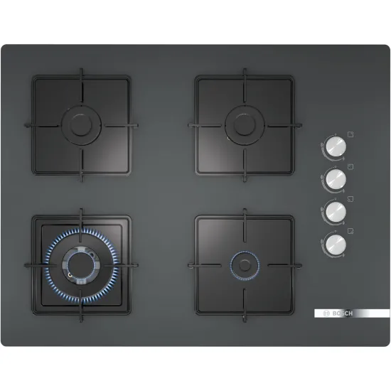 Serie 4 Gazlı Ocak 67 cm Sert cam, Antrasit gri