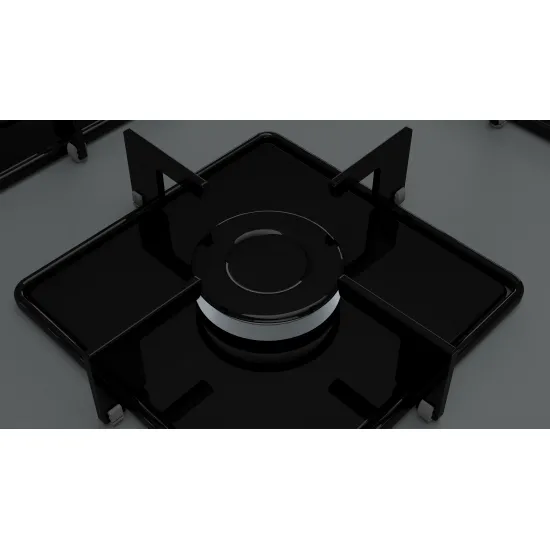 Serie 4 Gazlı Ocak 67 cm Sert cam, Antrasit gri
