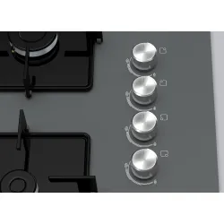 Serie 4 Gazlı Ocak 67 cm Sert cam, Antrasit gri