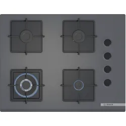 Serie 4 Gazlı Ocak 67 cm Sert cam, Antrasit gri