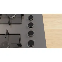 Serie 4 Gazlı Ocak 67 cm Sert cam, Antrasit gri