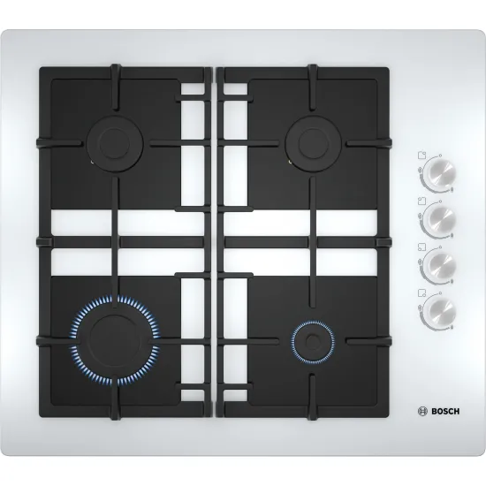 Serie 2 Gazlı Ocak 60 cm Sert cam, Beyaz