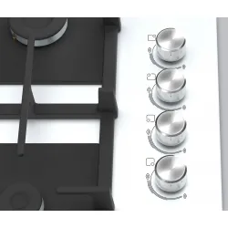 Serie 2 Gazlı Ocak 60 cm Sert cam, Beyaz