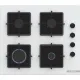 Serie 4 Gazlı Ocak 60 cm Sert cam, Beyaz