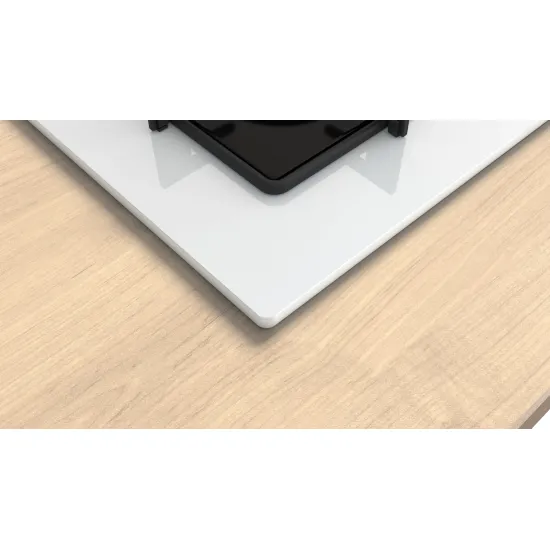 Serie 4 Gazlı Ocak 60 cm Sert cam, Beyaz