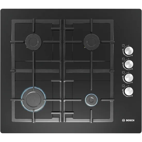 Serie 2 Gazlı Ocak 60 cm Sert cam, Siyah