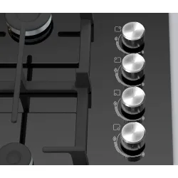 Serie 2 Gazlı Ocak 60 cm Sert cam, Siyah