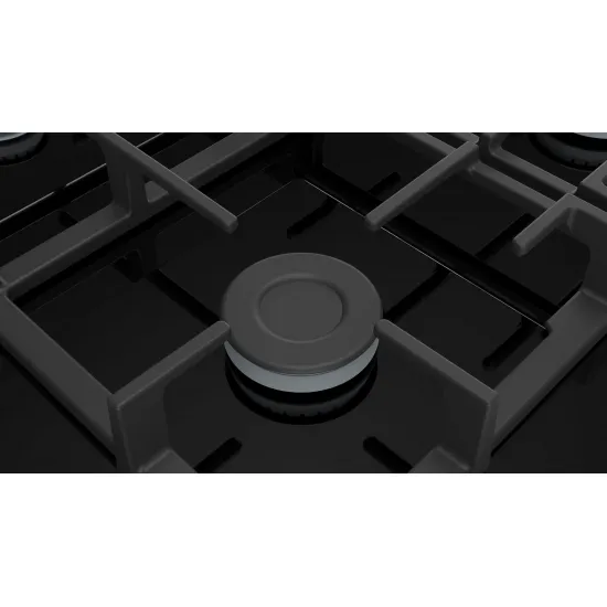 Serie 2 Gazlı Ocak 60 cm Sert cam, Siyah