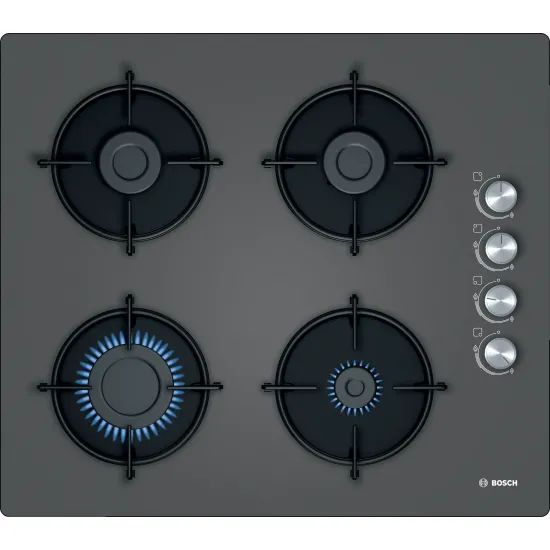 Serie 2 Gazlı Ocak 60 cm Sert cam, Antrasit gri