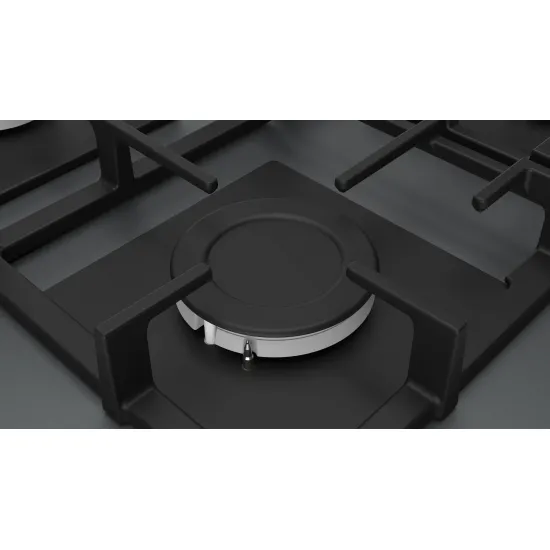 Serie 2 Gazlı Ocak 60 cm Sert cam, Antrasit gri