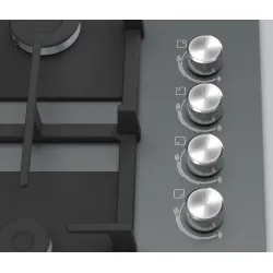 Serie 2 Gazlı Ocak 60 cm Sert cam, Antrasit gri