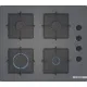 Serie 4 Gazlı Ocak 60 cm Sert cam, Antrasit gri