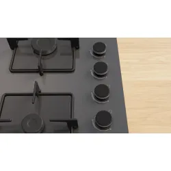 Serie 4 Gazlı Ocak 60 cm Sert cam, Antrasit gri