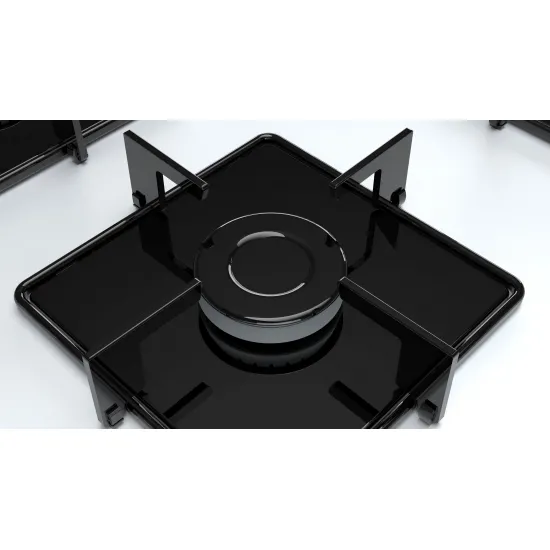 Serie 4 Gazlı Ocak 67 cm Sert cam, Beyaz