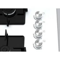 Serie 4 Gazlı Ocak 67 cm Sert cam, Beyaz