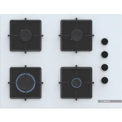 Serie 4 Gazlı Ocak 67 cm Sert cam, Beyaz