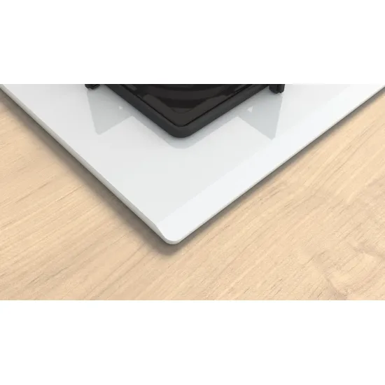 Serie 4 Gazlı Ocak 67 cm Sert cam, Beyaz