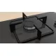 Serie 4 Gazlı Ocak 67 cm Sert cam, Siyah