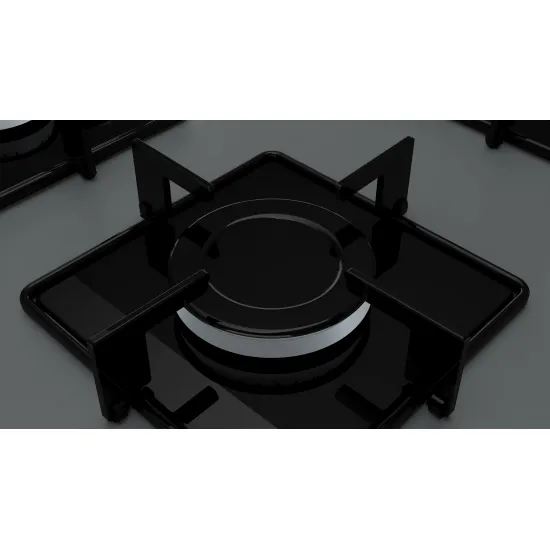 Serie 4 Gazlı Ocak 67 cm Sert cam, Antrasit gri