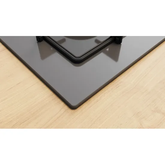 Serie 4 Gazlı Ocak 67 cm Sert cam, Antrasit gri