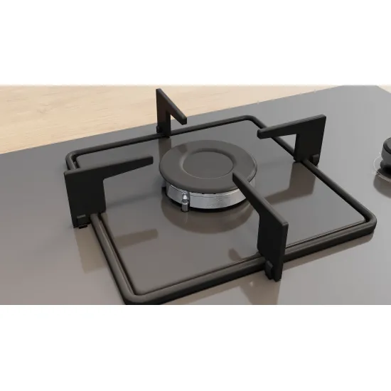 Serie 4 Gazlı Ocak 67 cm Sert cam, Antrasit gri