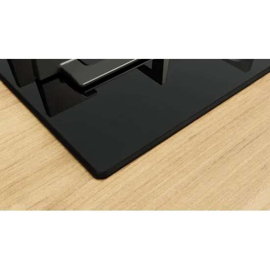 Serie 6 Gazlı Ocak 60 cm Sert cam, Siyah