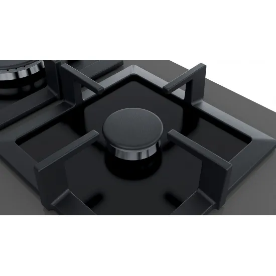 Serie 6 Gazlı Ocak 60 cm Sert cam, Antrasit gri