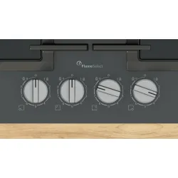 Serie 6 Gazlı Ocak 60 cm Sert cam, Antrasit gri