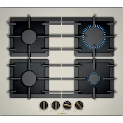 Serie 6 Gazlı Ocak 60 cm NeoKlasik, Sert cam, İnci beyazı