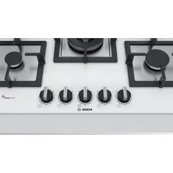 Serie 6 Gazlı Ocak 75 cm Sert cam, Beyaz