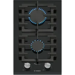 Serie 8 Gazlı Domino Ocak 30 cm Seramik, Siyah