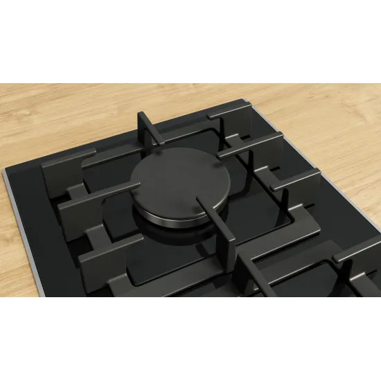 Serie 8 Gazlı Domino Ocak 30 cm Seramik, Siyah