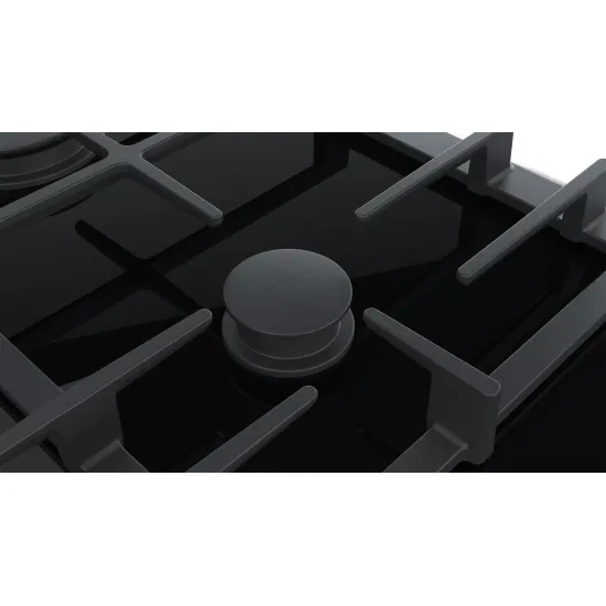 Serie 8 Gazlı Ocak 75 cm Seramik, Siyah