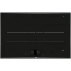 Serie 8 İndüksiyonlu Ocak 80 cm Siyah, Çerçeveli Montaj